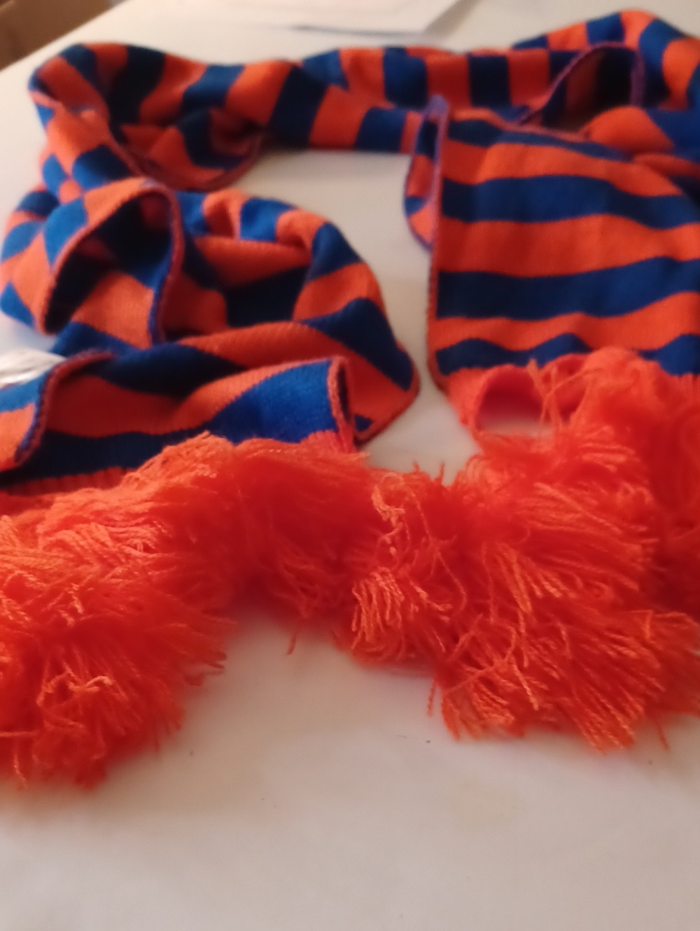 Blue And Orange Charming Charlie Winter Scarf 70" Go GATORS - Picture 3 of 3